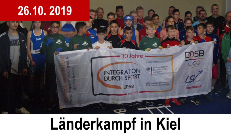 Lnderkampf in Kiel 26.10. 2019