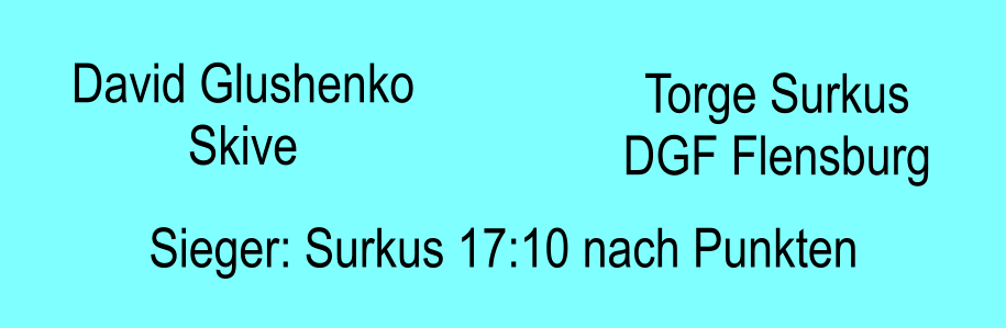 David Glushenko Skive Torge Surkus DGF Flensburg Sieger: Surkus 17:10 nach Punkten